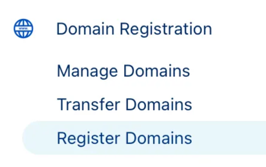 Cloudflare register domains view