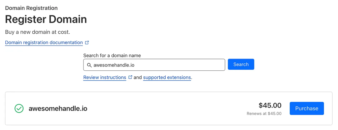 Cloudflare register domains view